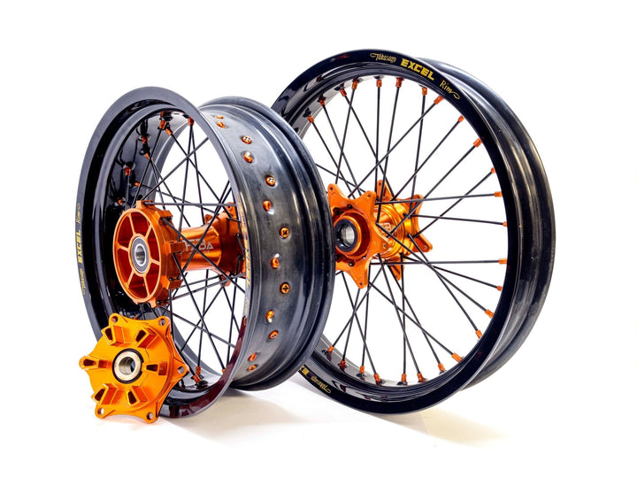 FA - BA RUOTE COMPLETE - CERCHI E MOZZI ERGAL ADVENTURE / MOTO RALLY - ambro - racing