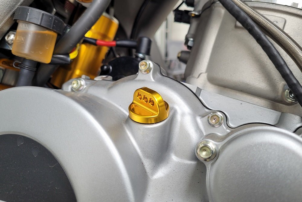 AJP PR7 Tappo di riempimento olio Titan - ambro - racing