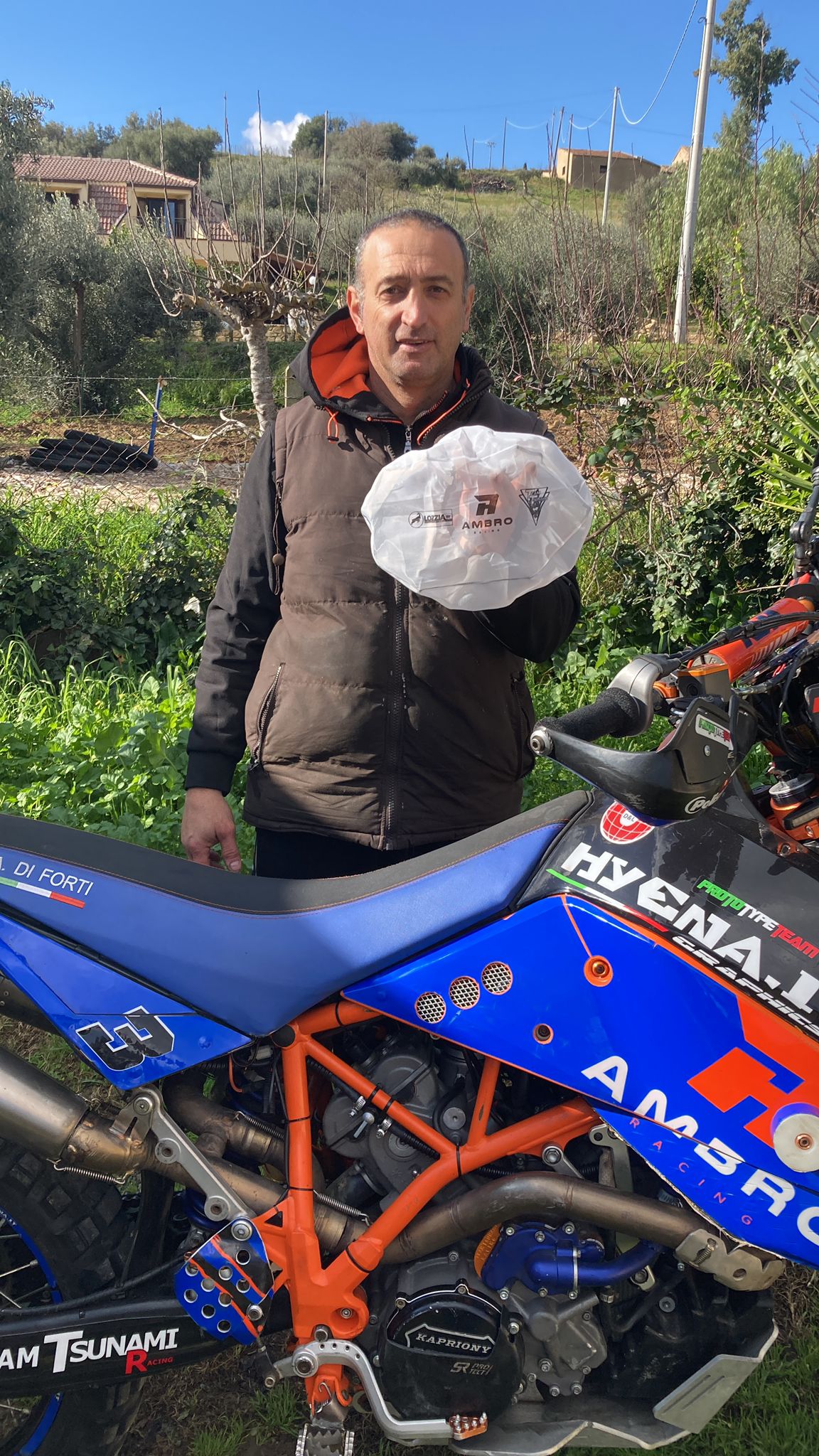 Calza Filtro Aria Moto Protezione LC8 ( Adventure - SuperEnduro - SM/R ) - ambro - racing