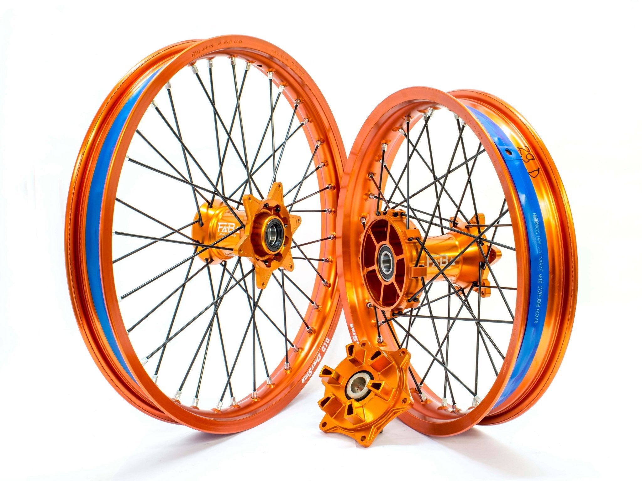 FA - BA RUOTE COMPLETE - CERCHI E MOZZI ERGAL ADVENTURE / MOTO RALLY - ambro - racing