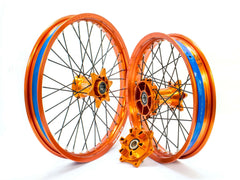 FA - BA RUOTE COMPLETE - CERCHI E MOZZI ERGAL ADVENTURE / MOTO RALLY - ambro - racing