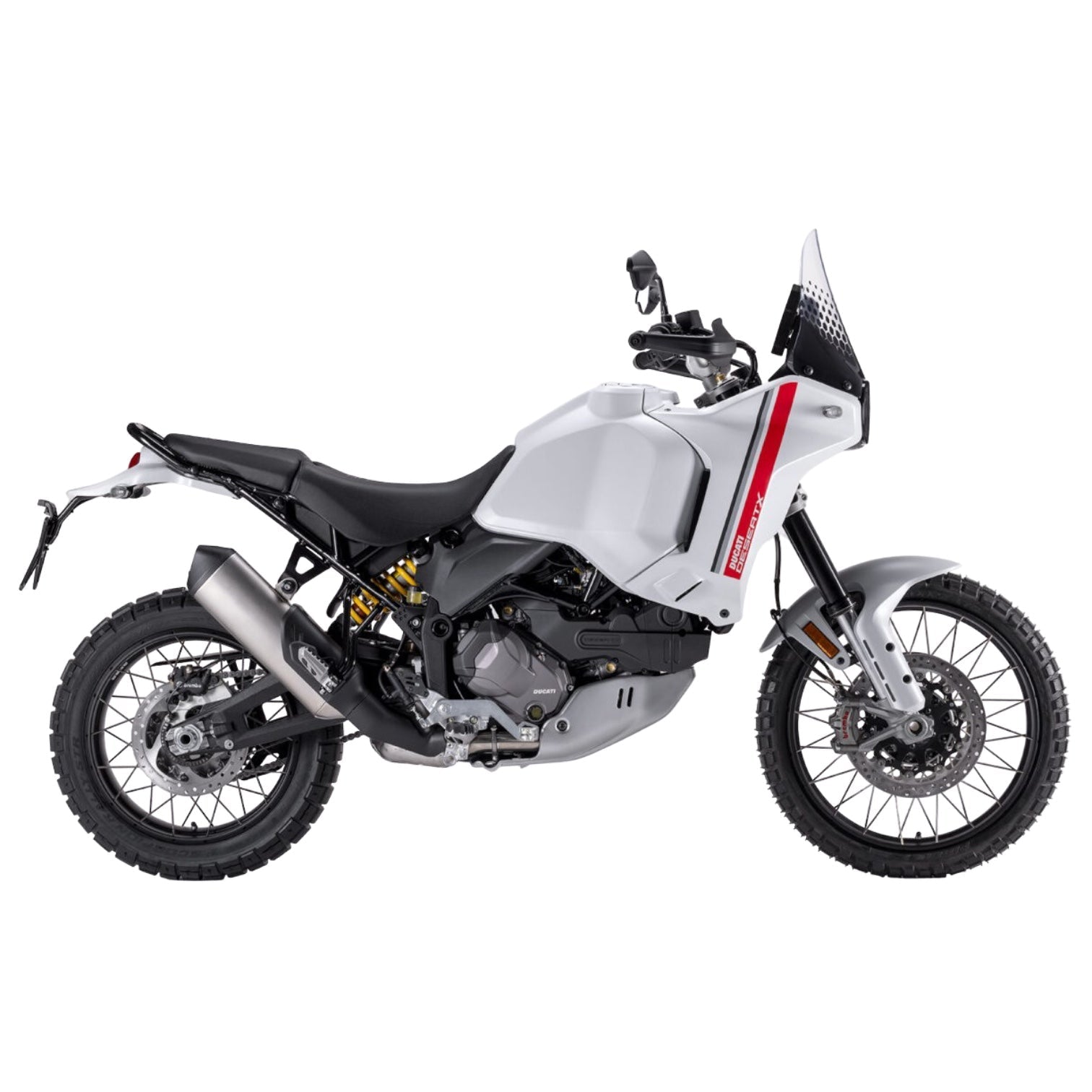 Forksaver® LUNGO per Ducati DESERT - X NUOVO MODELLO CON 3 ELASTICI IN 5 COLORI - ambro - racing
