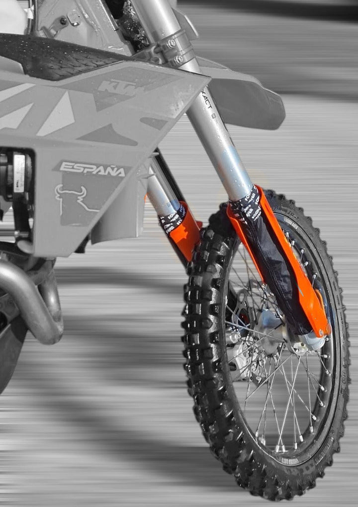 FORKSAVER® ZIP CON CERNIERA – INSTALLAZIONE VELOCE CON ELASTICO PER FORCELLE DA 45 A 48 MM IN 4 COLORI - ambro - racing