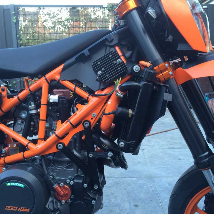 Kit Completo Raffreddamento Plus KTM 690 R /SMC R ( with ABS) 2014/2024 - Cod.KTM75 - ambro - racing