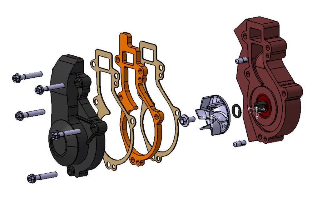 Kit Pompa Acqua Maggiorata Lc4 - Ktm 690 Enduro - SMC / Husquarna 701 Enduro - Supermoto / Gas Gas SM 700 - Enduro - ambro - racing