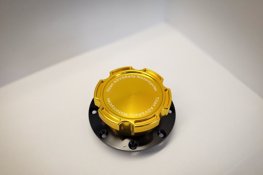 Set tappo serbatoio a collo alto AJP PR7 - TITAN - ambro - racing